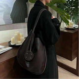 Black Leather Hobo Black Slouchy Purse Black Hobo Crossbody Bag Womens