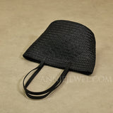 Woven Leather Tote Bag Madewell Woven Leather Tote Black Leather Woven Tote Bag Womens - Annie Jewel