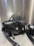 Genuine Leather Satchel Bag Black Satchel Bag Women's Satchel Purse 