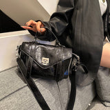 Genuine Leather Satchel Bag Black Satchel Bag Women's Satchel Purse 