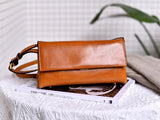 brown Leather Satchel Crossbody Bag Ladies Satchel Small Leather Satchel