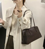 Shoulder Tote Bag Leather Boston Leather Top Handle Leather Tote Bag Womens - Annie Jewel