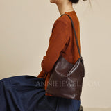 Small Leather Bucket Bag Brown Leather Bucket Bag Brown Bucket Bag Leather Womens - Annie Jewel