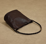 Small Leather Bucket Bag Brown Leather Bucket Bag Brown Bucket Bag Leather Womens - Annie Jewel