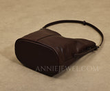 Small Leather Bucket Bag Brown Leather Bucket Bag Brown Bucket Bag Leather Womens - Annie Jewel