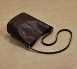 Small Leather Bucket Bag Brown Leather Bucket Bag Brown Bucket Bag Leather Womens - Annie Jewel