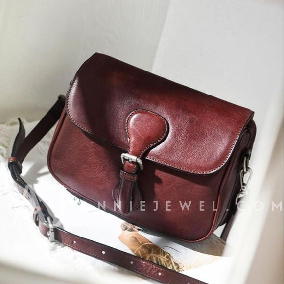 Genuine Leather Satchel Crossbody Bag Brown Leather Satchel Bag Womens 