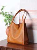 brown tote bag leather hobo tote bag womens