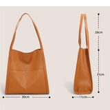 brown tote bag leather hobo shoulder purse womens