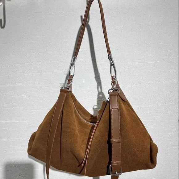 Suede Hobo Soft Leather Slouchy Hobo Bag Slouchy Soft Leather Handbags 