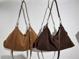 Suede Hobo Soft Leather Slouchy Hobo Bag Slouchy Soft Leather Handbags 