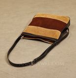 Brown Suede Leather Bag Leather Suede Hobo Bag Leather And Suede Shoulder Bag Women 