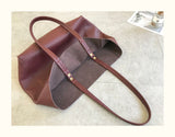 Burgundy Leather Tote Bag Tall Leather Tote Bag Leather Shopper Bag Womens 