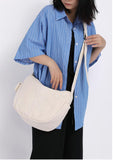 Cotton Canvas Crossbody Bags For Women Thick Canvas Bag womens