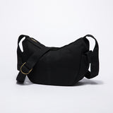 black Canvas Crossbody Bags For Women Thick Canvas Bag womens