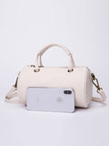 Women's Small Canvas Crossobdy Bag Round Canvas Duffle Bag 