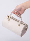 Women's Small Canvas Crossobdy Bag Round Canvas Duffle Bag 