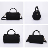 Women's Small Canvas Crossobdy Bag Round Canvas Duffle Bag 