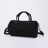 Women's Small Canvas Crossobdy Bag Round Canvas Duffle Bag 