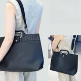 black Vegan Leather Work Bag Laptop Leather Laptop Shoulder Bag Computer Bag Leather Women 