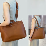 brown Vegan Leather Work Bag Laptop Leather Laptop Shoulder Bag Computer Bag Leather Women 