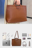 Vegan Leather Work Bag Laptop Leather Laptop Shoulder Bag Computer Bag Leather Women 