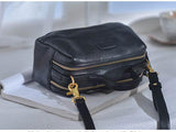 Small Leather Crossbody Bag With Zipper Crossbody Double Zipper Bag Womens 