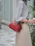 Small Genuine Leather Zipper Crossbody Bag Double Zipper Crossbody Bag Womens 