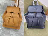 Small Leather Backpacks For Ladies Drawstring Leather Small Backpack Women's 