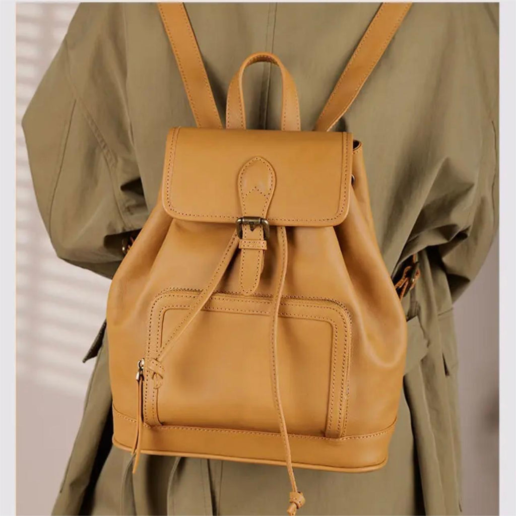best leather mini backpack women& 39 Small Leather Backpacks For Ladies Drawstring Leather Small Backpack Women's