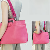 Ladies Leather Laptop Briefcase pink Faux Leather Laptop Case Womens Leather Laptop Briefcase 