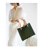 Full Grain Leather Tote Tan Genuine Leather Tote Structured Leather Tote Bag Womens - Annie Jewel