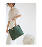 Full Grain Leather Tote Tan Genuine Leather Tote Structured Leather Tote Bag Womens - Annie Jewel