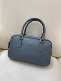 Leather Bowling Bag Handbag Womens crossbody satchel handbags