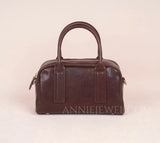 Women's Boston Bag brown Small Leather Boston Bag Leather Bags Boston Handbag - Annie Jewel
