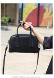 Genuine Leather Boston Bag Handbag Leather Crossbody Boston Bag For Ladies - Annie Jewel
