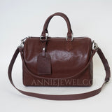 Genuine Leather Boston Bag Handbag Leather Crossbody Boston Bag For Ladies - Annie Jewel