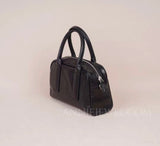 Women's Boston Bag Black Small Leather Boston Bag Leather Bags Boston Handbag - Annie Jewel