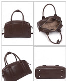 Women's Boston Bag brown Small Leather Boston Bag Leather Bags Boston Handbag - Annie Jewel