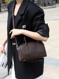 Women's Boston Bag brown Small Leather Boston Bag Leather Bags Boston Handbag - Annie Jewel