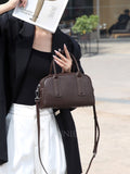 Women's Boston Bag brown Small Leather Boston Bag Leather Bags Boston Handbag - Annie Jewel