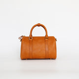 tan Leather Boston Bag Leather Crossbody Boston Bag Womens 