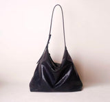 Genuine Leather black Hobo Bag Leather Bag Hobo Bag black Leather For Womens - Annie Jewel