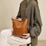 Genuine Leather Brown Hobo Bag Brown Hobo Leather Bag Hobo Bag Brown Leather For Womens 