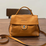 Genuine Leather Crossbody Satchel tan Satchel Handbag Satchel Purses For Women 