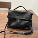 Genuine Leather Crossbody Satchel black Satchel Handbag Satchel Purses For Women 