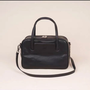 Women's Dome Satchel Handbag black Dome Satchel Crossbody Dome Satchel Purse - Annie Jewel