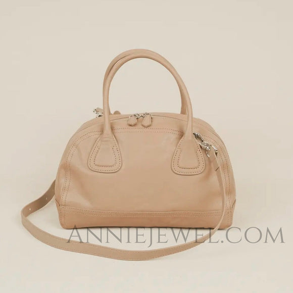 Genuine Leather Dome Satchel Handbag Women's Dome Satchel Bag - Annie Jewel