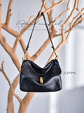 women's leather shoulder bag
black genuine leather flap shoulder bag