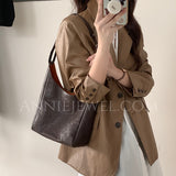 Genuine Leather Hobo Bags For Women Slouchy Leather Hobo Cowhide Hobo Purse - Annie Jewel